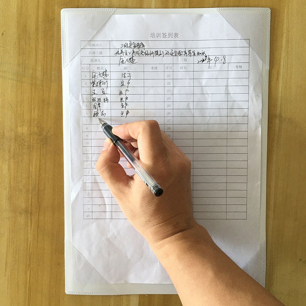 A4 Direct write-magnetic document holder,Insert record Make an inventory-Write it easy,visual workplace paper holding magnets