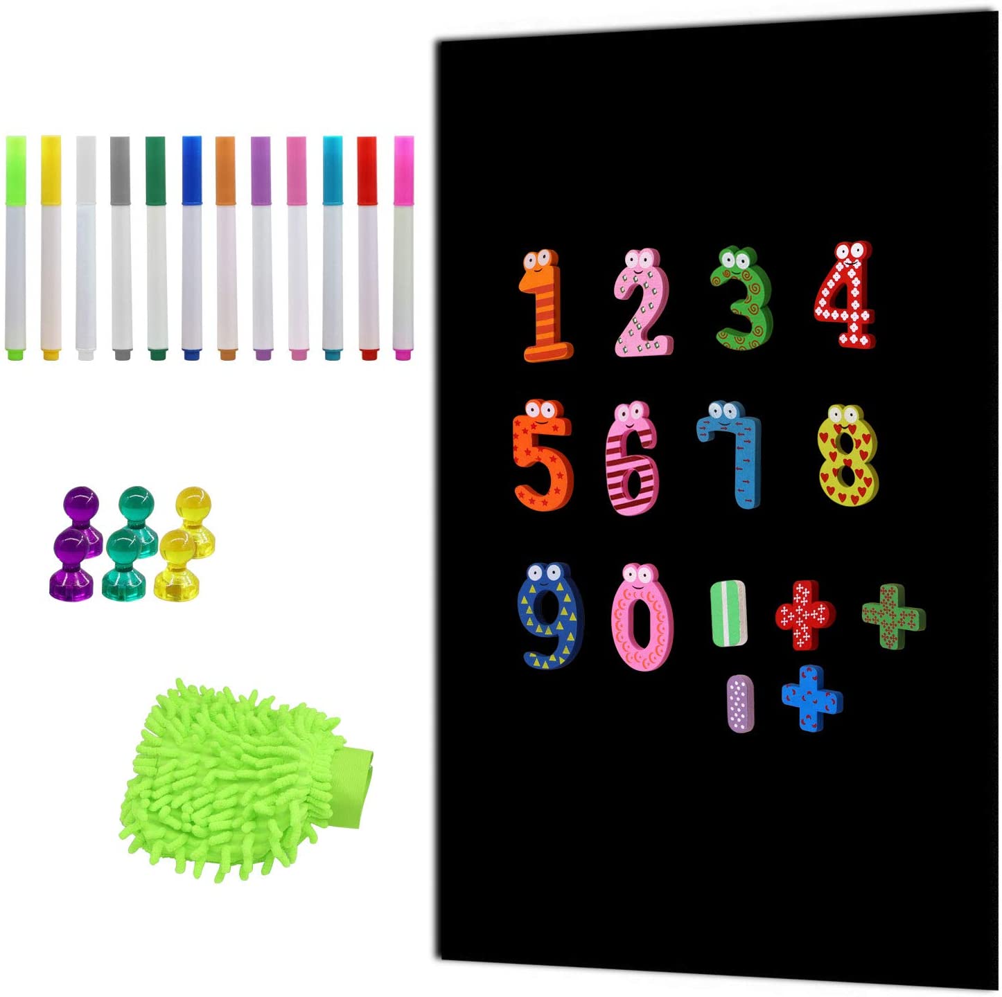 1200MM Flexible Magnetic Chalk Blackboard Magnetic Green/Black/White Board Wall Sticker For Classroom/Bedroom/Playroom